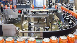 Industriewaage von Teltek zur Gewichtsprüfung von Getränkedosen